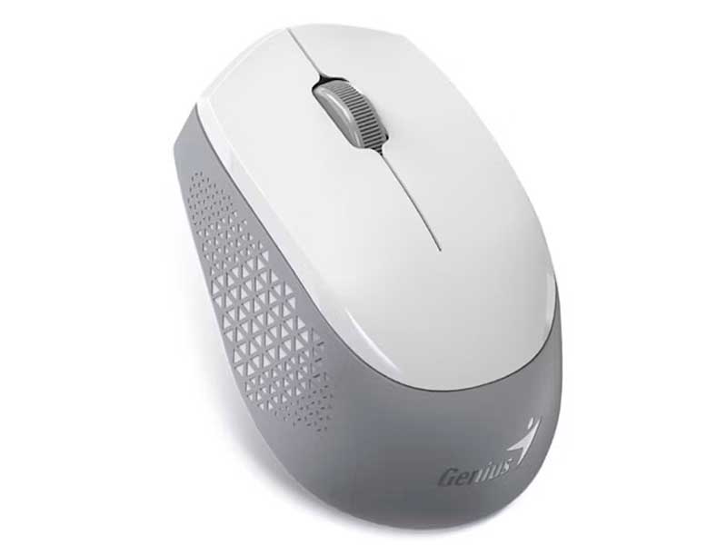 Mouse Genius NX-8000S BT Wireless/Bluetooth Blueeye Silent Ergonómico White/Grey.