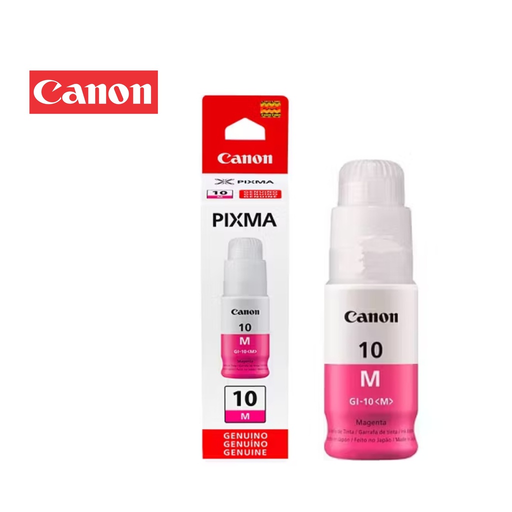 Botella de Tinta Canon Gi-10 Magenta, 70ml.