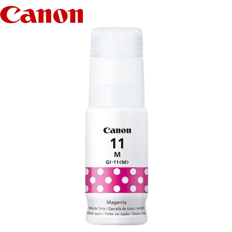 Botella de Tinta Canon Gi-11 Magenta, 70ml.