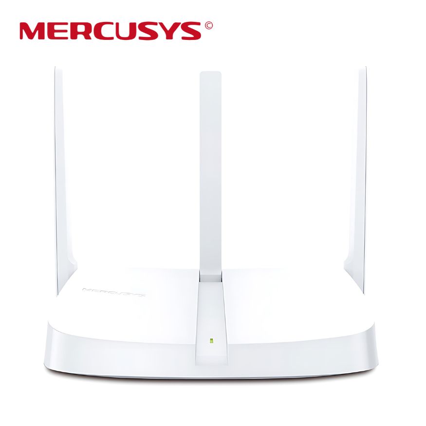 Router Inalámbrico Mercusys N de 300Mbps (2.4 Ghz), 3 Antenas, Multimodo.