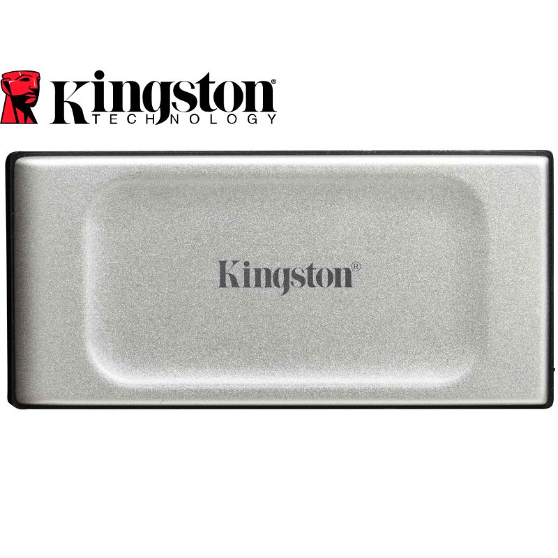 SSD Portable Kingston XS2000, 1TB, Interfaz USB 3.2 Gen 2, Type-C, Gris.