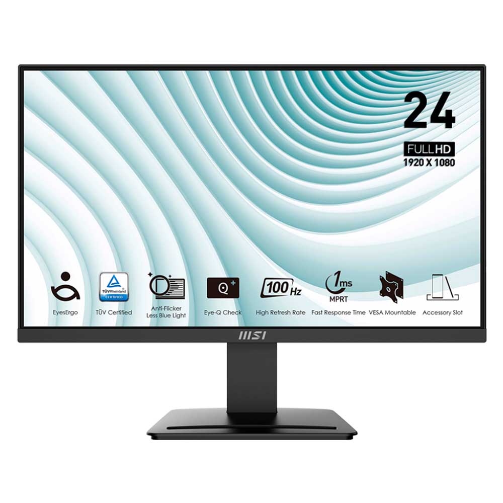 Monitor MSI PRO MP2412, 23.8&quot; FHD VA, 100Hz, 1MS, DP, HDMI.