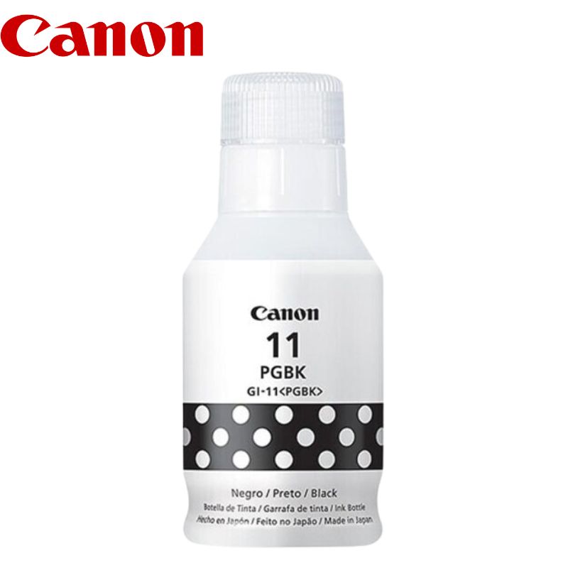Botella de Tinta Canon Gi-11 PGBK Black, 135ml.