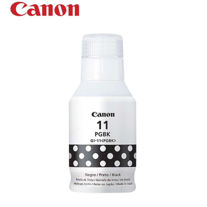 Botella de Tinta Canon Gi-11 PGBK Black, 135ml.