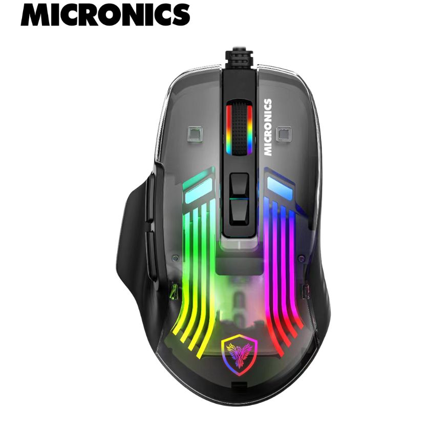 Mouse Gaming Micronics MURANO, 1200DPI, RGB, 7 Botones.