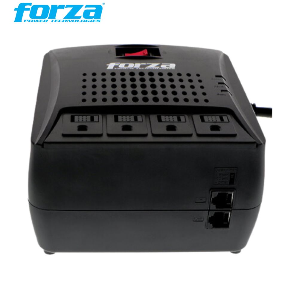 Estabilizador Forza 3000VA FVR-3002 1500w, 4-Tomas, 220v.