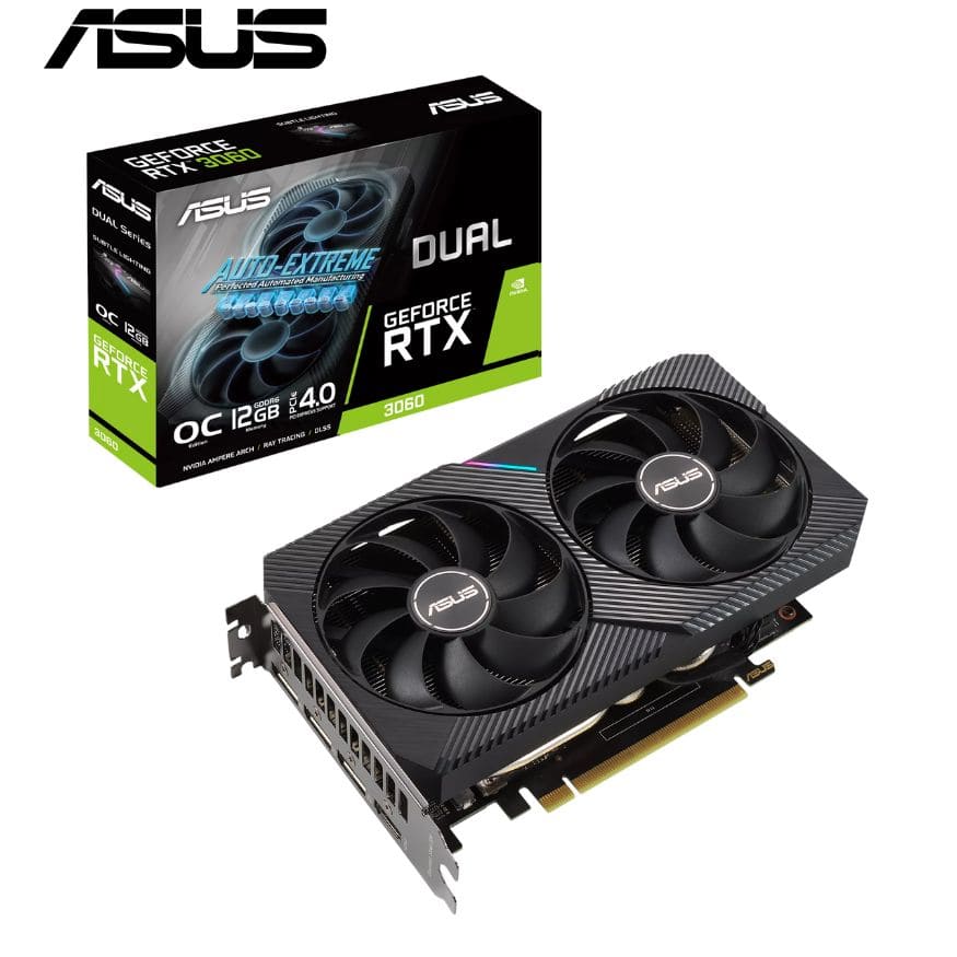 Tarjeta de video ASUS Dual GeForce RTX 3060 V2 OC Edition, 12GB GDDR6, PCI-Express 4.0