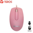 Mouse Óptico Teros TE-1221S, 1000dpi, USB, 3 Botones