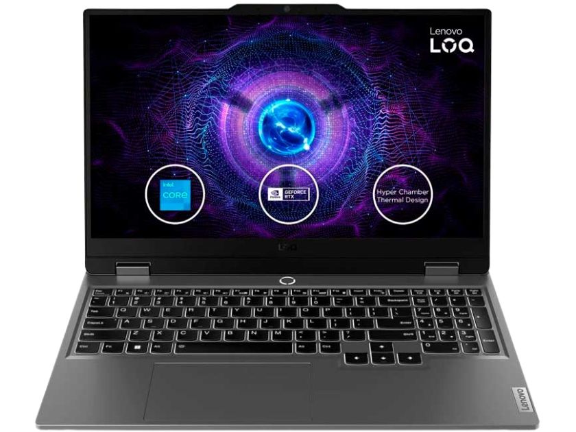 Laptop Lenovo LOQ 15IAX9, Intel Core i5-12450HX 3.1/4.4GHz, | 15.6” - FHD IPS 144Hz | RAM 12GB DDR5 | 512Gb SSD | Nvidia RTX3050 6Gb | Español | FreeDos.