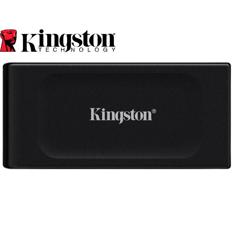 SSD Portable Kingston XS1000, 2TB, Interfaz USB 3.2 Gen 2 Type-C, Negro.