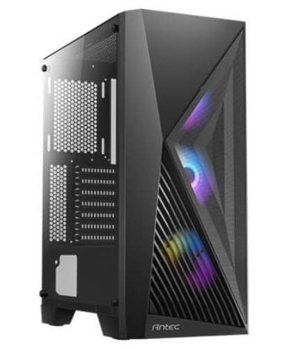 Case Antec AX51 MT 3AR GL, Black, 03 Cooler ARGB, Vidrio templado, S/Fuente.