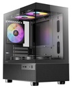 Case Antec CX200 ELITE, ST 5ARC 2GL, Black, 05 Cooler RGB, Vidrio templado, S/Fuente.