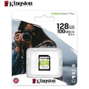 Memoria Card SD Kingston Canvas Select Plus, 128 GB, UHS-I Speed Class 1 (U1).