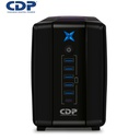 UPS CDP R-UPR1008I, 1000VA/500w, 8 tomas, 5 Port USB, 1 Tipo C, Autonomía 40min.