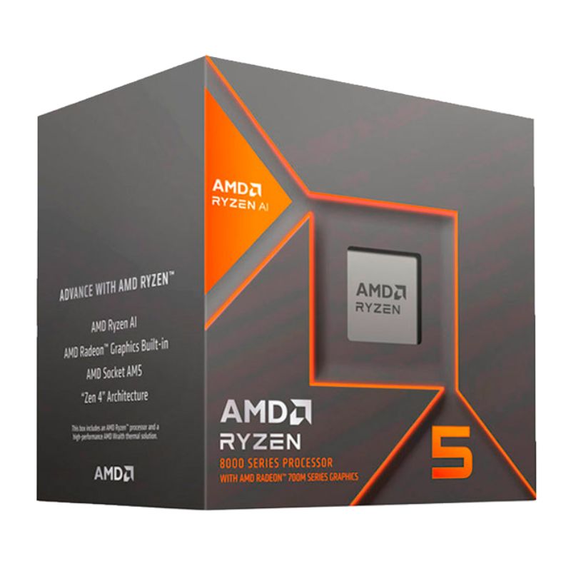 Procesador AMD Ryzen 5 8500G 3.5/5.0GHz, 16MB L3 Cache, 6-Cores, 4nm, TDP: 65W