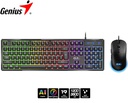 Teclado Genius + Mouse GX Scorpion KM-GX6 AI Copilot Gaming RGB 19 Teclas Anti-Ghosting, Black