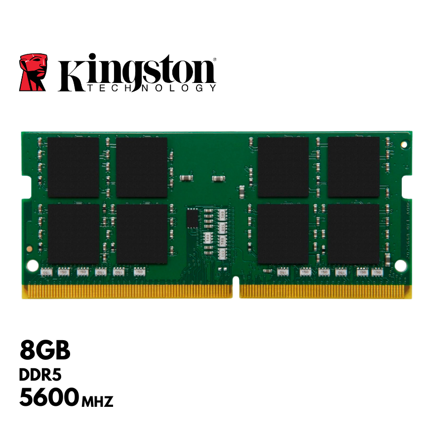 Memoria RAM Kingston 8GB, SODIMM, DDR5-5600MHz, PC5-44800, CL46, 1.1V, 1Rx16, 262-pin