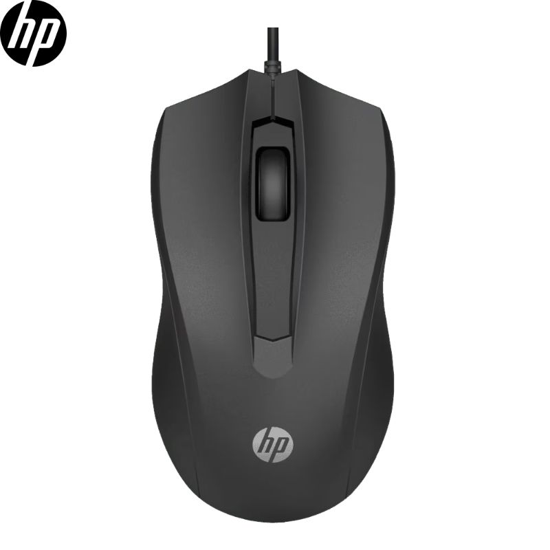 Mouse HP 100, USB, Negro.