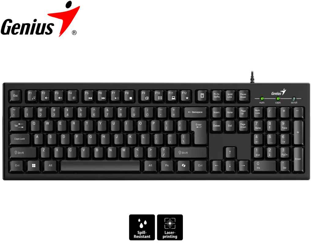 Teclado Genius Smart KB-100, Usb, Black.