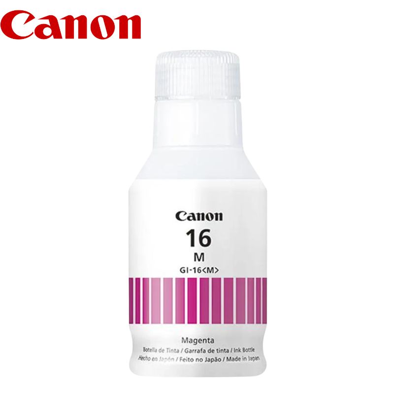 Botella de Tinta Canon Gi-16 Magenta, 135ml.