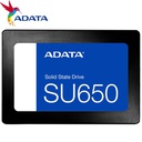 Unidad de Estado Solido ADATA, SU650, 512GB, Sata 6GB/S, 2.5", 7mm, 3D NAND.