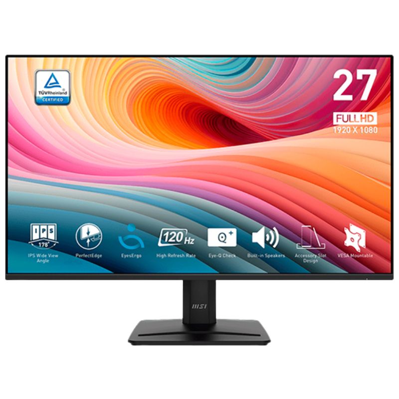 Monitor Gaming MSI MP275 E2 27&quot;, FHD, IPS,120Hz, DP, HDMI, VGA, Speaker.