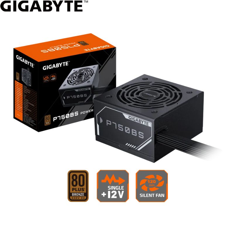 Fuente de Alimentación Gigabyte P750BS, 750W, ATX12V, 80 Plus Bronze.