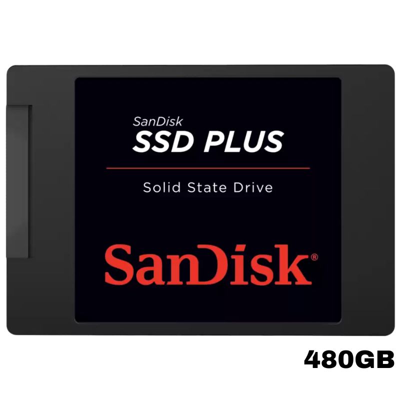 Unidad de Estado Solido SanDisk Plus, 480GB, SATA 6Gb/s, 2.5&quot;, 7mm.