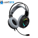 Audífono C/Micrófono Antryx Iris-K Gray, 7.1 Virtual, USB.