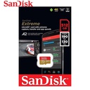 Memoria SanDisk Extreme MicroSD, 512GB, UHS-I U3, con Adaptador SD.