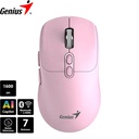 Mouse Genius NX-8080S Wireless/Bluetooth Silent 7 bot. Pink.