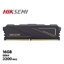 Memoria RAM Hiksemi Armor Black, 8GB, DDR4, 3200 MHz, PC4-25600, CL22, 1.2V.