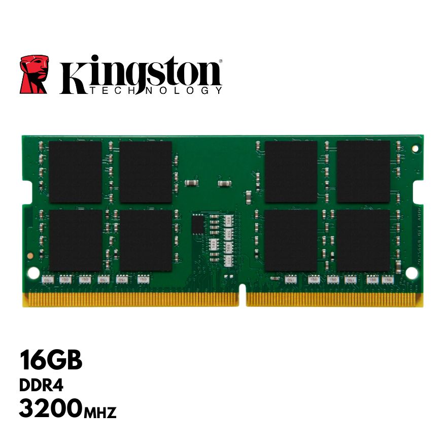 Memoria RAM Kingston KVR32S22D8/16WP, 16GB, SODIMM DDR4-3200MHz, CL22, 1.2V.