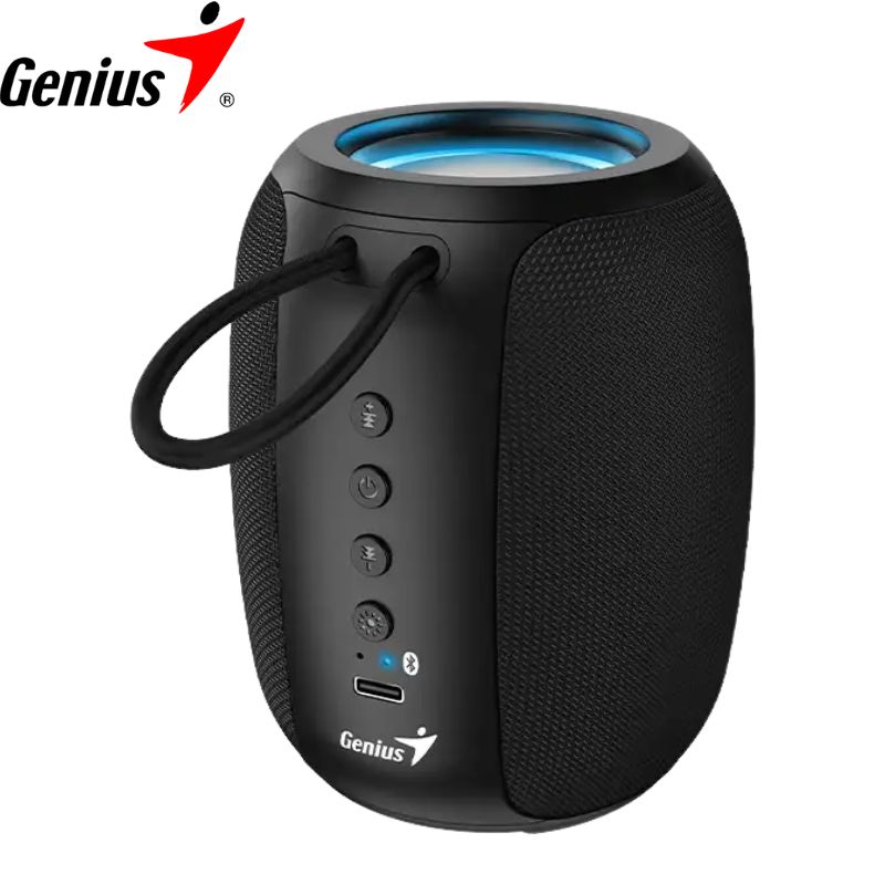 Parlante Inalámbrico Merry Christmas TEROS TE-6018R, Bluetooth 5.3, Tipo USB-C, Color Rojo
