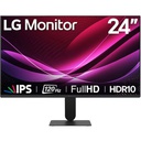 Monitor Plano LG 24U411A-B, 23.8" FHD IPS, 120HZ, 5MS, HDMI, VGA, Headphone-Out.