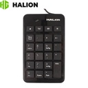 Teclado Numérico Halion K-119, Usb Negro.