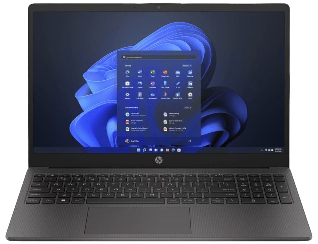 Laptop HP 250 G10 Intel Core 5-120U 1.7/5.0GHz, | Pantalla 15.6" - HD | RAM 8GB DDR5 | 512Gb SSD | Intel Iris Graphics | FreeDos | Español.