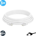 Cable de Red CAT6, Blanco, 5mt.