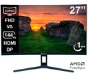 Monitor Curvo Teros TE-2734S, 27" FHD VA, 144HZ, 1MS, HDMI, DP, Audio out.