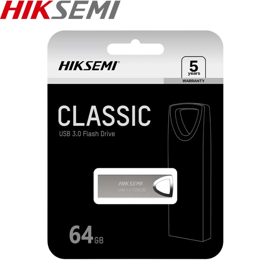 Memoria USB Hiksemi Classic M200-U3, 64GB, USB 3.0 Metal.