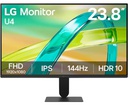 Monitor LG U4 24U411B-B, 23.8", FHD, IPS, 144Hz, HDMI, Earphone-out.