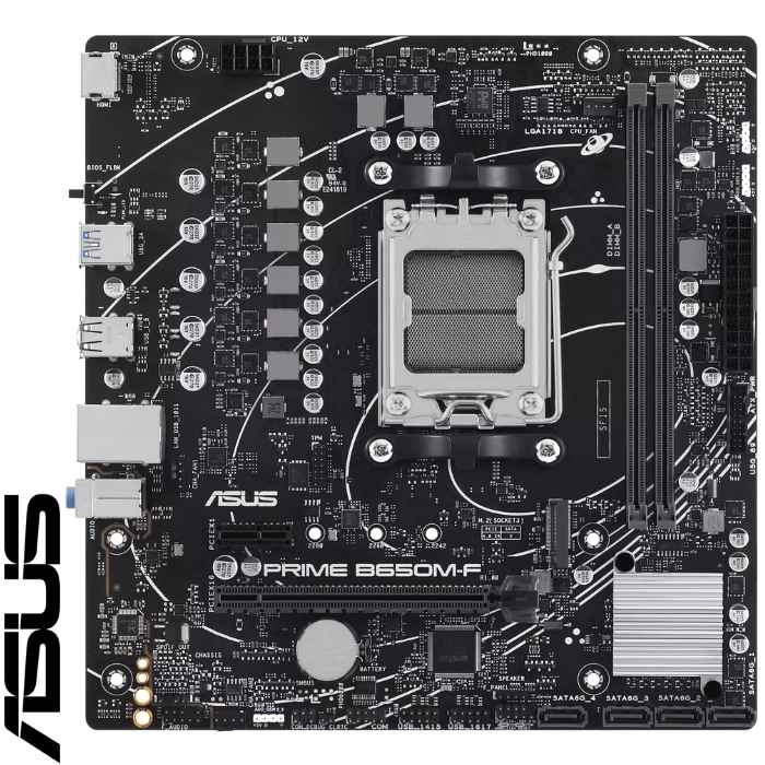 Motherboard ASUS PRIME B650M-F, Chipset AMD B650, Socket AMD AM5, mATX