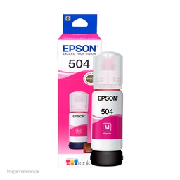 [T504320-Al] Botella de Tinta EPSON T504, Magenta 70ml (T504320-Al) Caja.