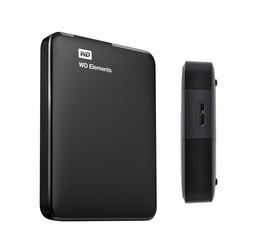[WDBUZG0010BBK-WESN] Disco Duro Externo Western Digital Elements Portable, 1 TB, USB 3.0, Negro.