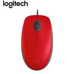 [910-005492] Mouse LOGITECH M110 Silent Óptico Red, USB.