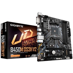 [B450M DS3H V2] Placa Base GIGABYTE B450M DS3H V2, AM4, B450, DDR4, SATA 6.0, USB 3.1, VD/SN/NW.