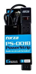 [PS-001B] Regleta PS-001B FORZA 6-Tomas 2200W -120V/240V