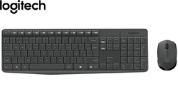 [920-007901] Teclado Logitech + Mouse Inalámbrico MK235 Wireless USB SP Black
