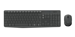 [920-007901] Teclado Logitech + Mouse Inalámbrico MK235 Wireless USB SP Black