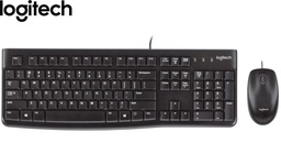 [920-004428] Teclado y Mouse Logitech MK120 USB, Cable.